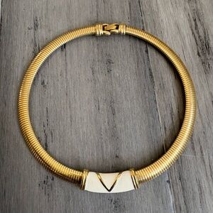 Vintage Monet Gold Choker Necklace